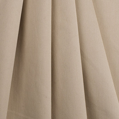 Beige Stretch Cotton Sateen Folded