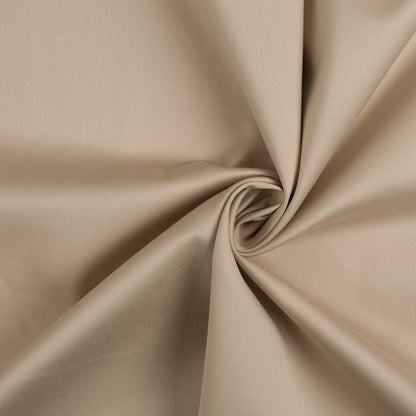 Beige Stretch Cotton Sateen