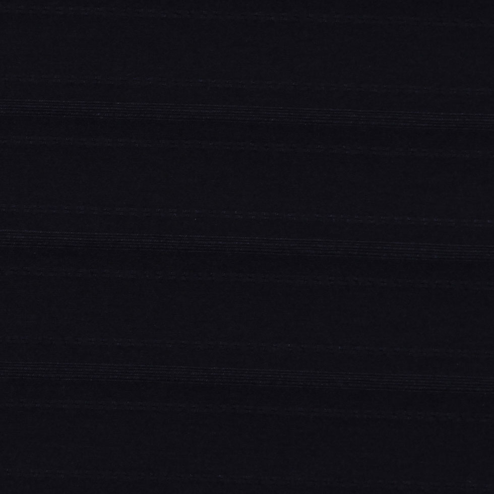 Italian Black Striped Cotton-Lycra Detail