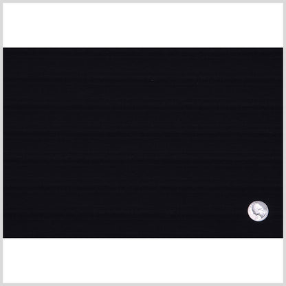Italian Black Striped Cotton-Lycra Full