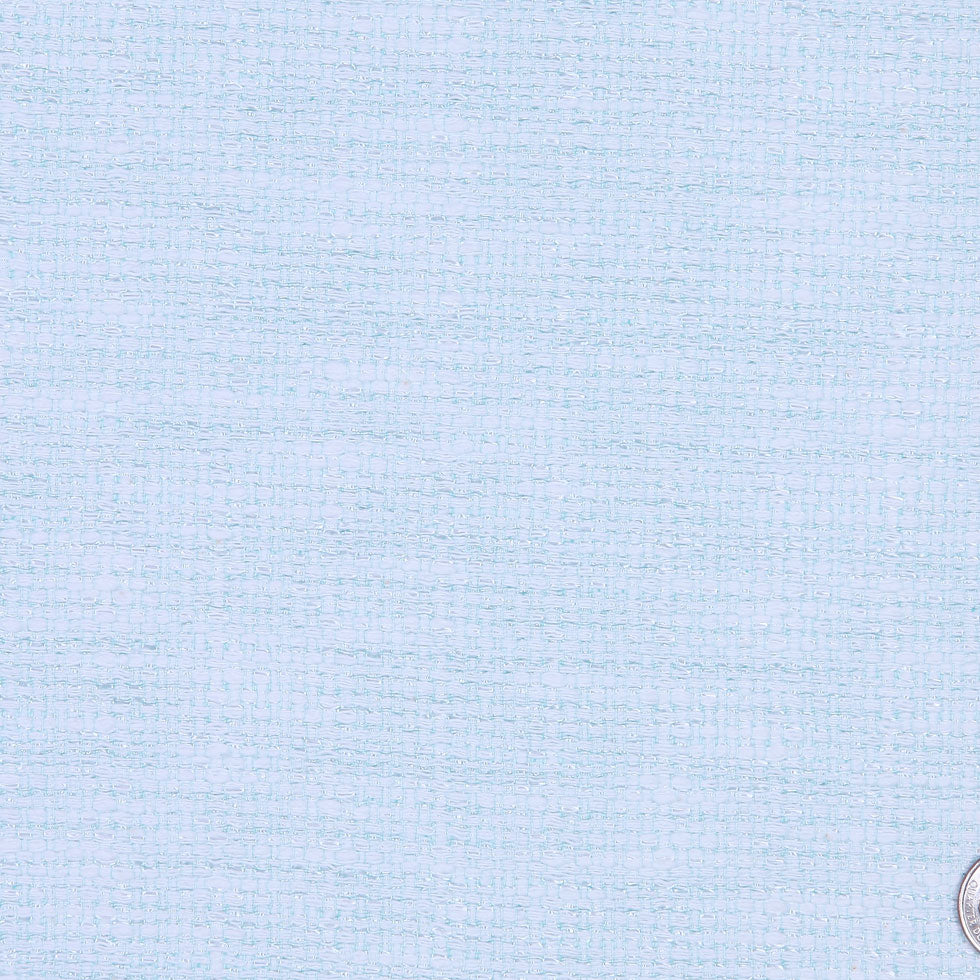 White/Robin's Egg Solid Woven Detail