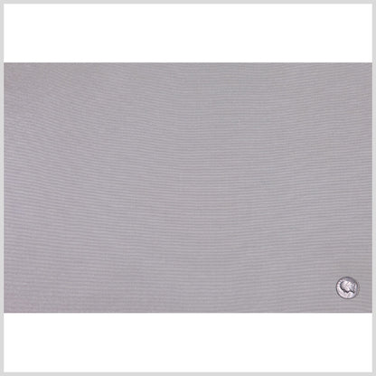 Italian Oyster White and Silver Metallic Striated Cotton Woven Full