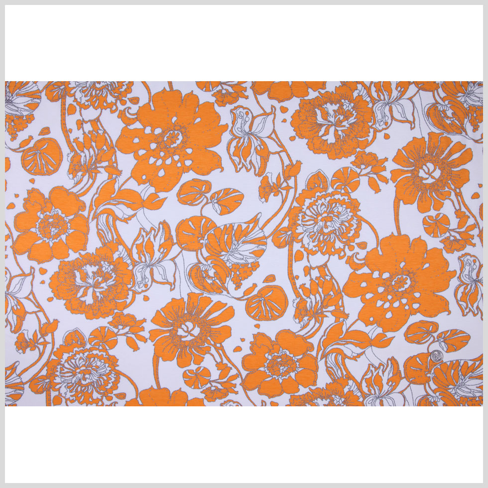 Floral Metallic Jersey Print Full
