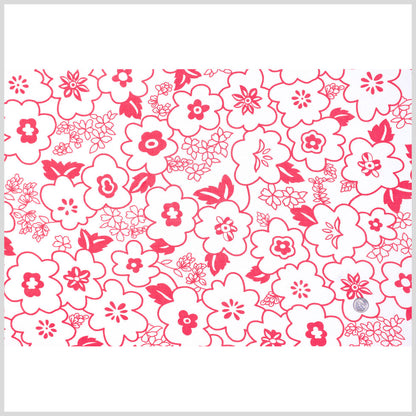 Italian Cerise and White Cotton-Blend Jersey Full