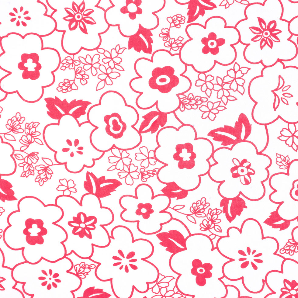 Italian Cerise and White Cotton-Blend Jersey