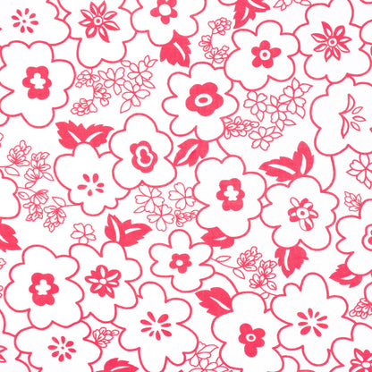 Italian Cerise and White Cotton-Blend Jersey