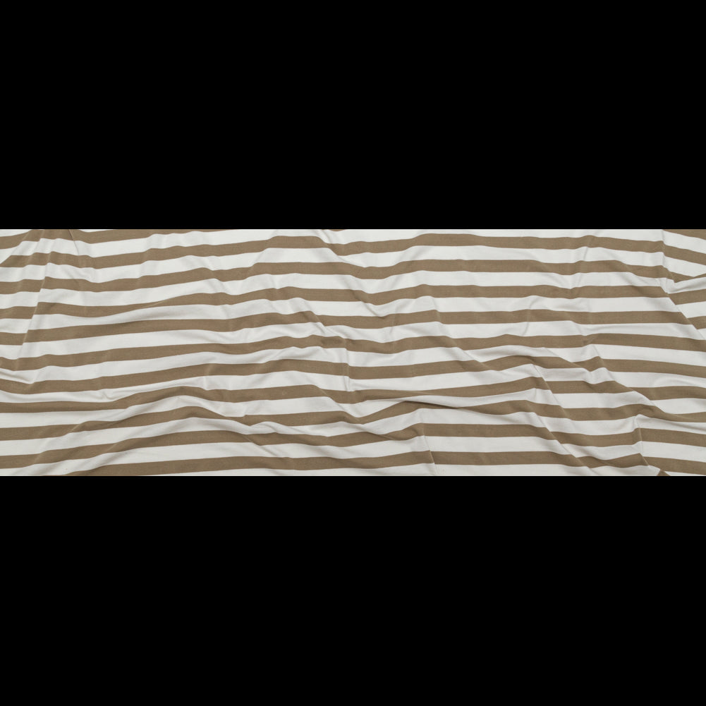 Incense and Marshmallow Awning Striped Cotton Jersey Full