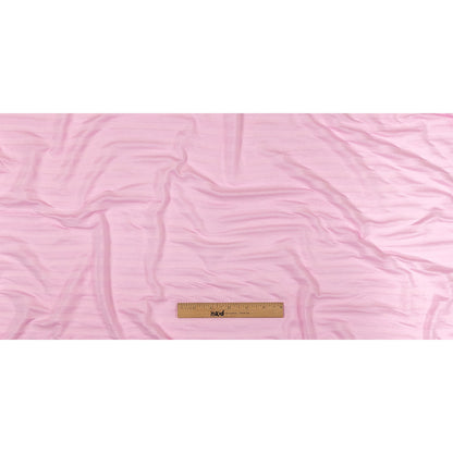 Baby Pink Tonal Stripes Cotton and Rayon Jersey Full