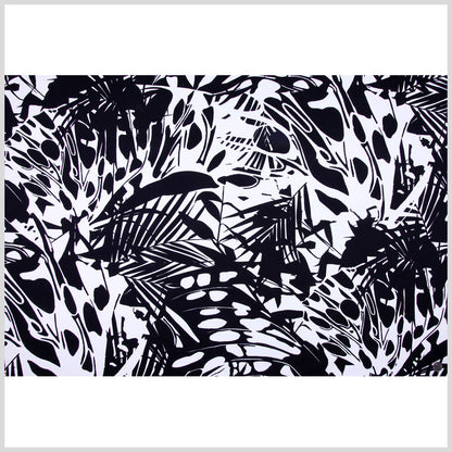 Italian Black and White Stretch Cotton Full