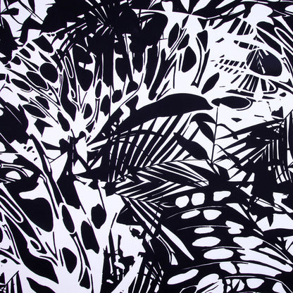 Italian Black and White Stretch Cotton
