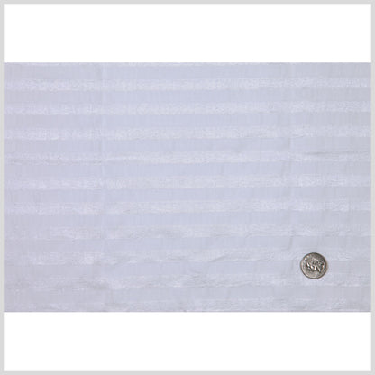 Carolina Herrera Metallic Off-White Striped Cotton Woven Full