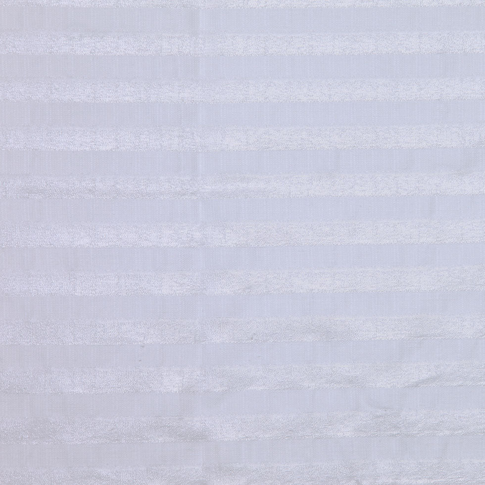 Carolina Herrera Metallic Off-White Striped Cotton Woven