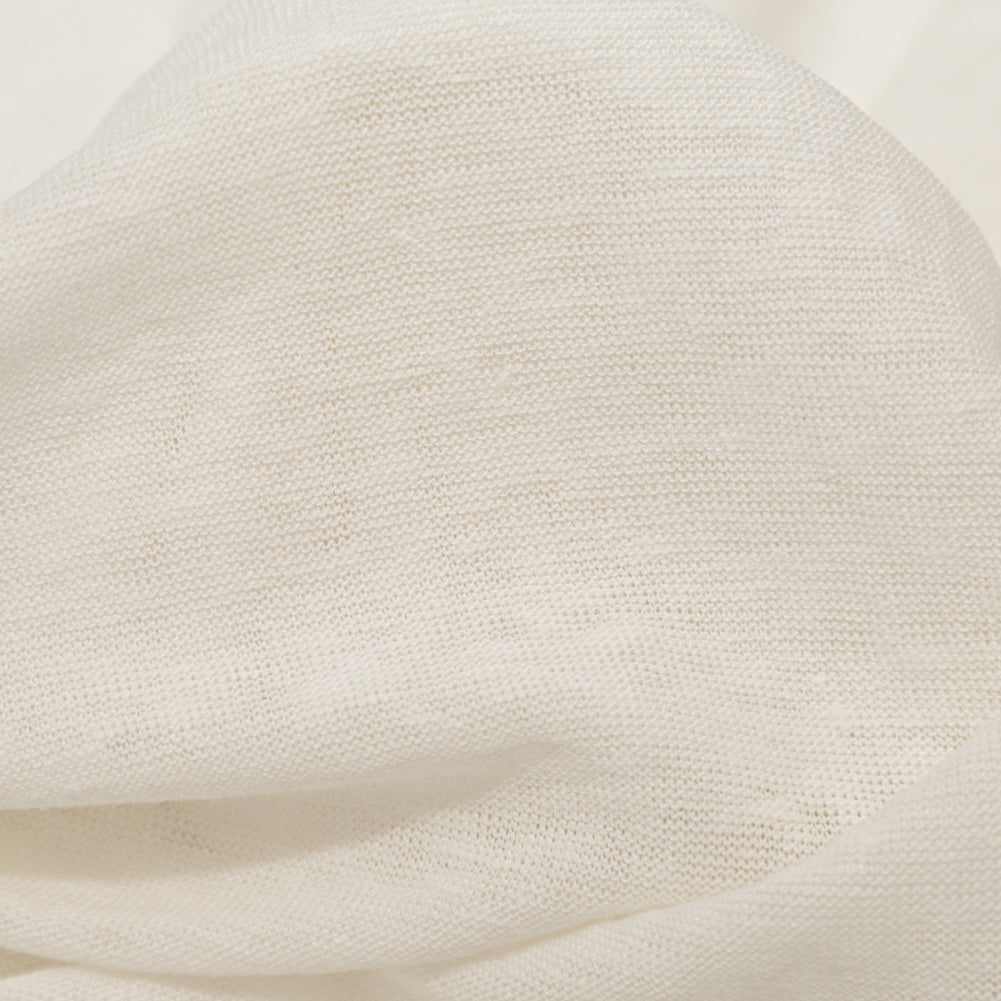 Heathered Tofu Linen Jersey Detail