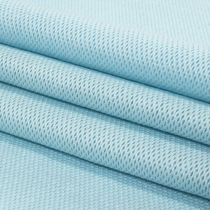 Baby Blue Tactile Diamonds Cotton and Polyester Woven Folded