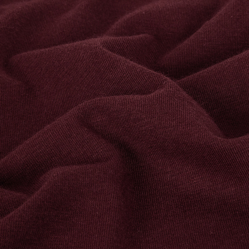 Maroon Solid Jersey Detail
