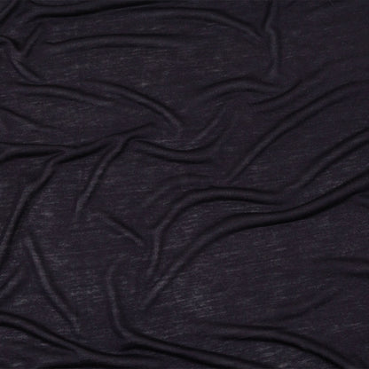 Midnight Navy Cotton and Rayon Jersey
