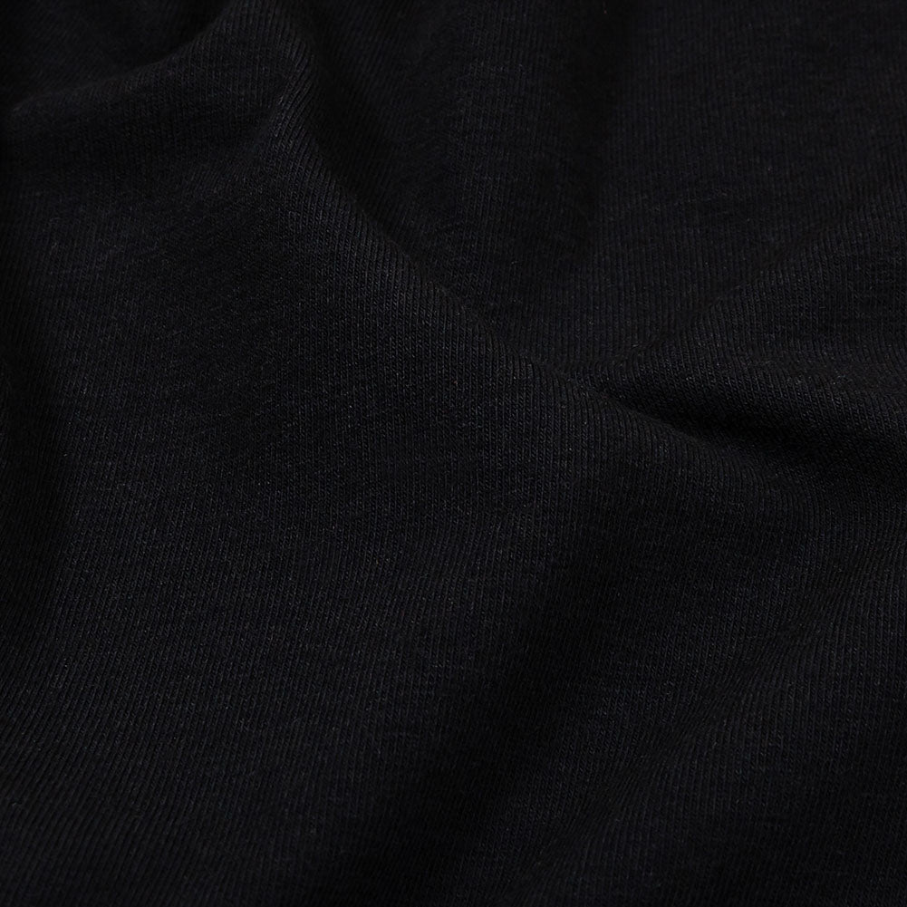 Black Stretch Cotton Jersey Detail
