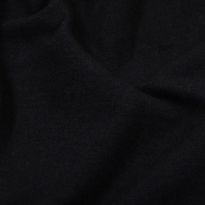 Black Stretch Cotton Jersey Detail