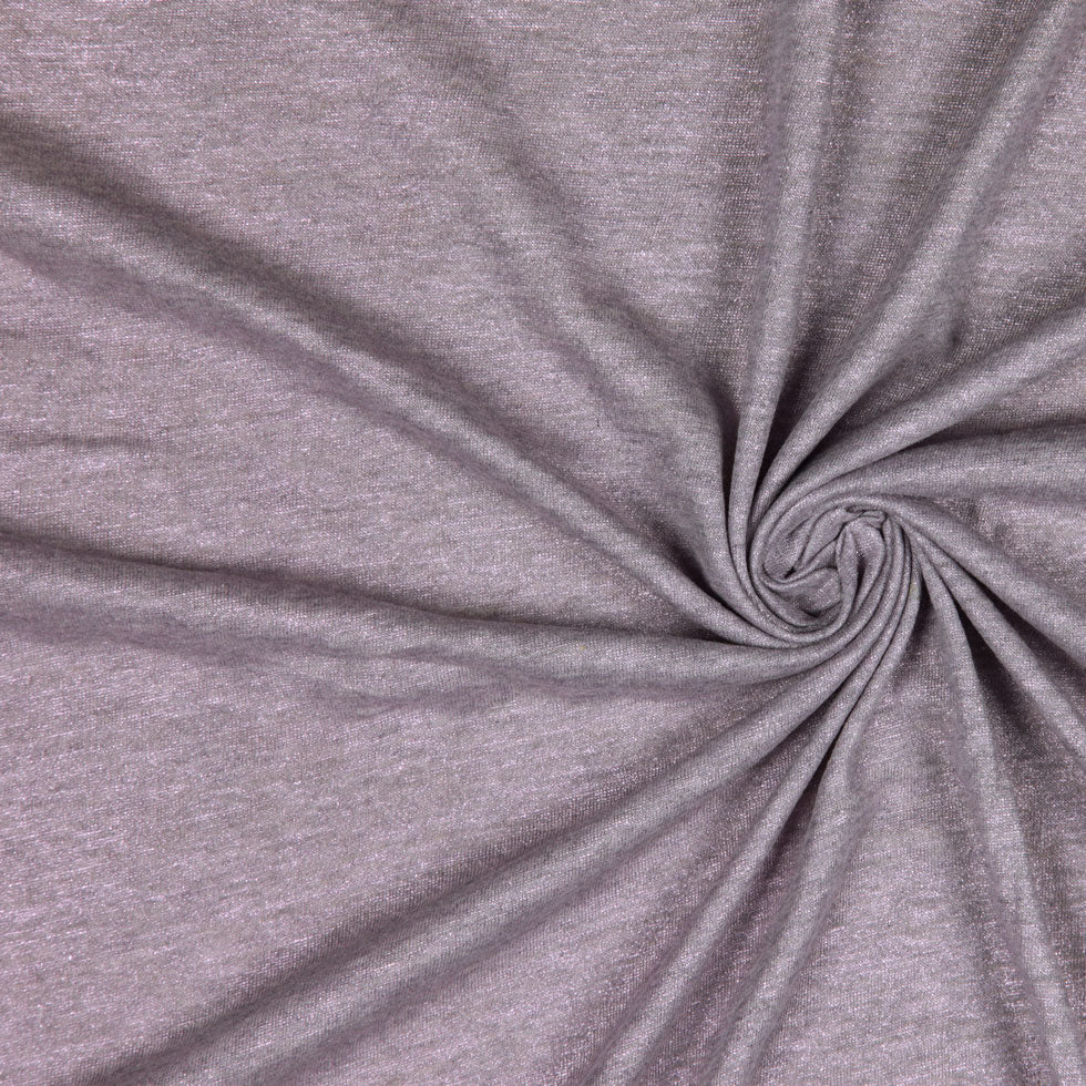 Metallic Lavender Cotton Jersey