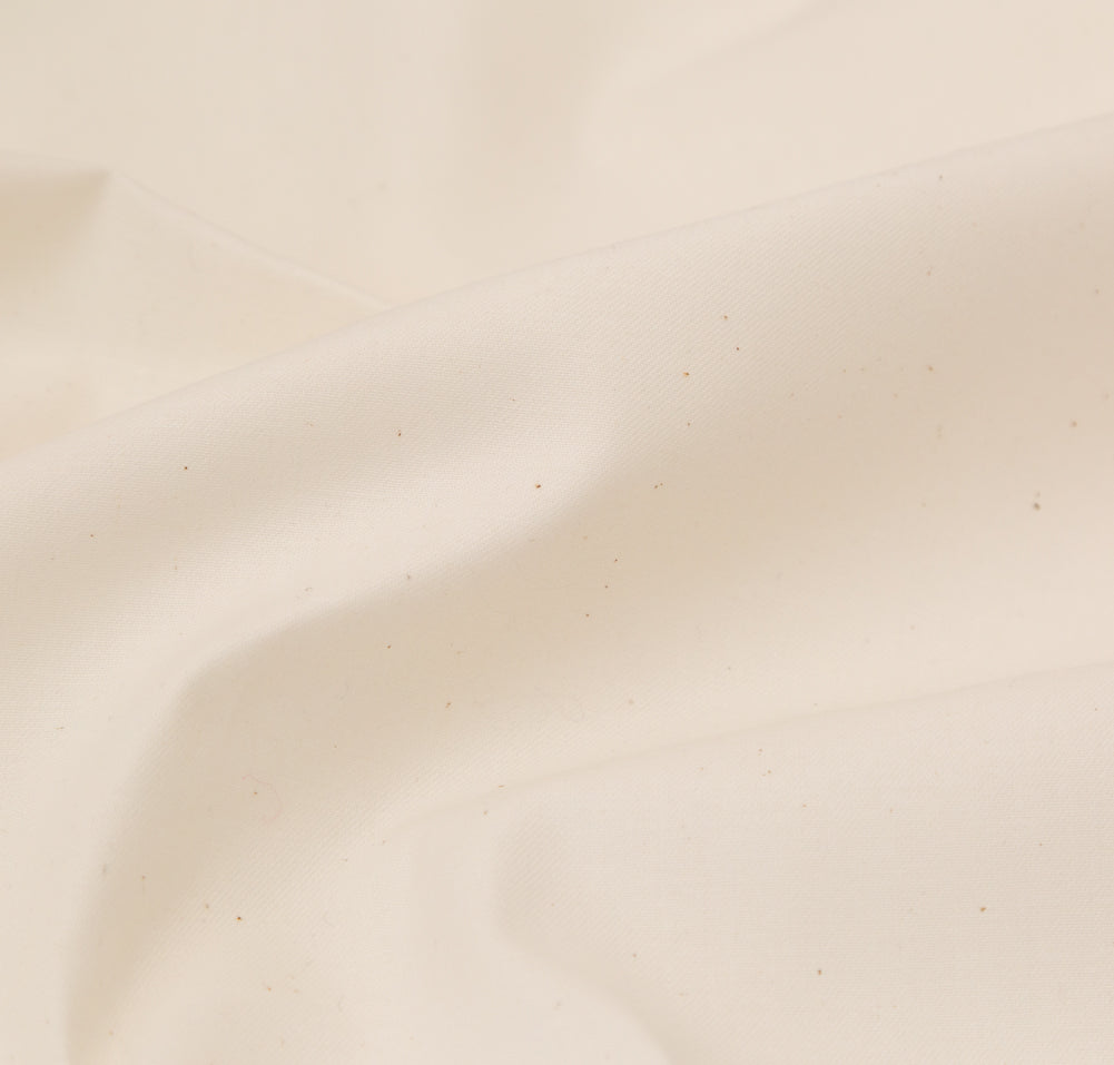 Ivory Twill Cotton Blended Stiffener Detail