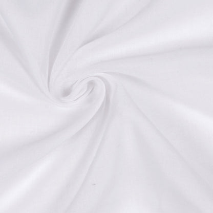 White Cotton-Polyester Voile Detail