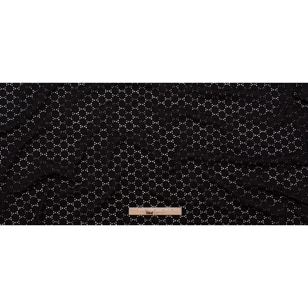 Famous NYC Designer After Dark Circular Embroidered Cotton Eyelet Full