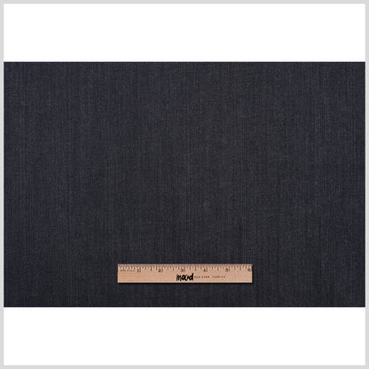 Charcoal Stretch Cotton Denim