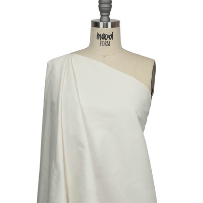 White Asparagus Cotton and Polyester Faille Drape