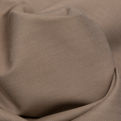 Greige and Almond Milk Double Faced Cotton Twill Detail