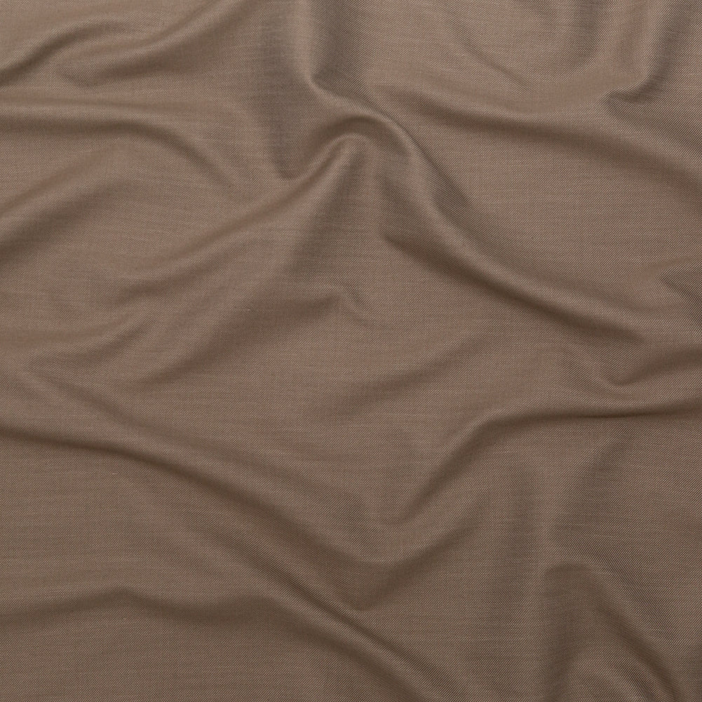 Greige and Almond Milk Double Faced Cotton Twill