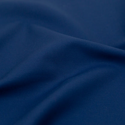 Estate Blue Stretch Cotton Poplin Detail