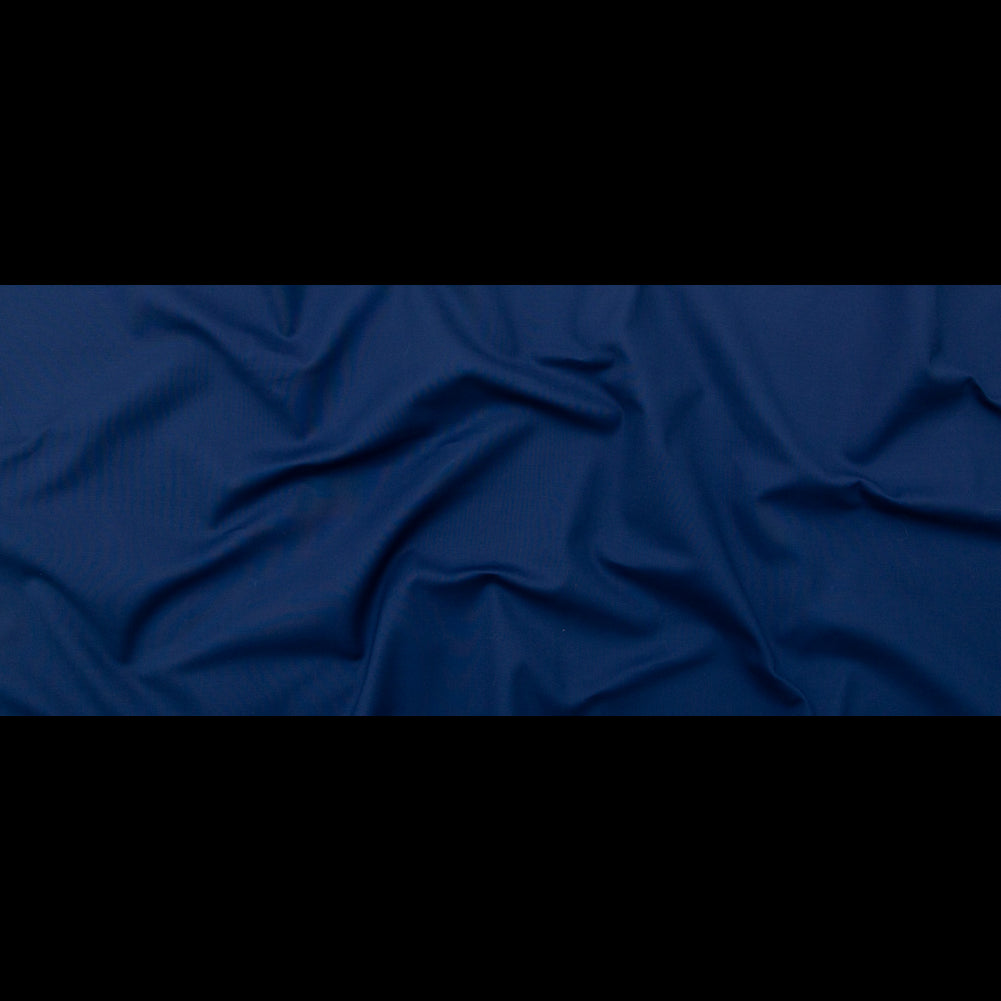Estate Blue Stretch Cotton Poplin Full