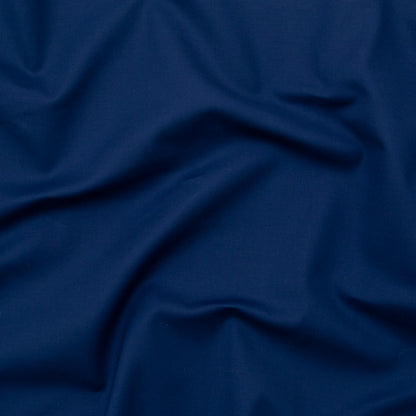 Estate Blue Stretch Cotton Poplin