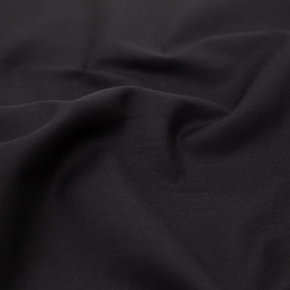 Black Stretch Cotton Poplin Detail