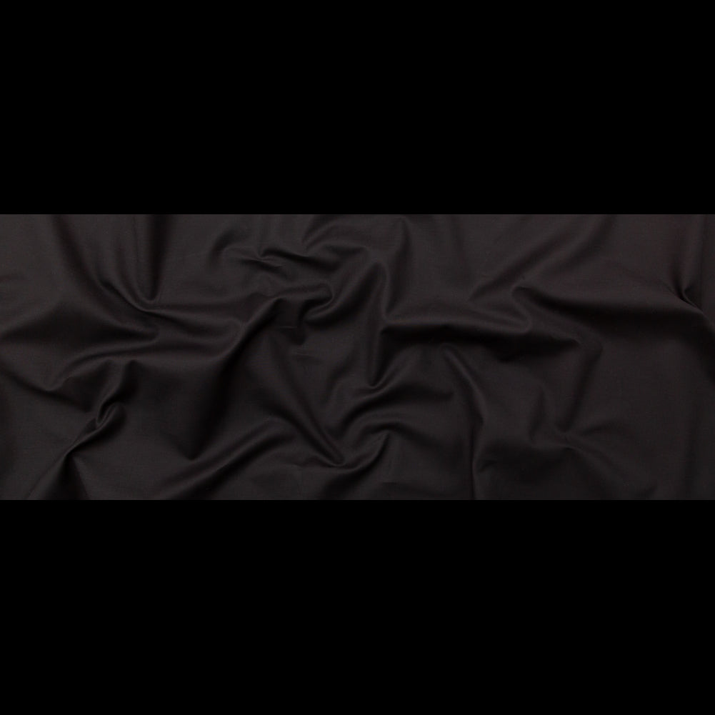 Black Stretch Cotton Poplin Full