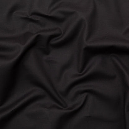 Black Stretch Cotton Poplin