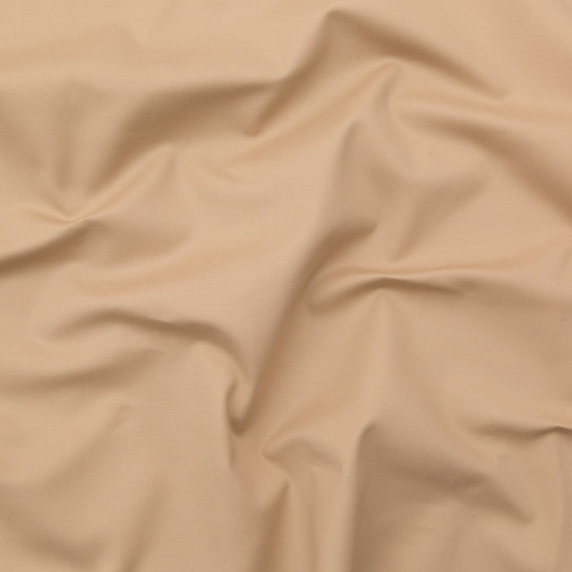 Nougat Stretch Cotton Poplin