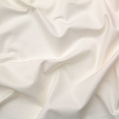 Whisper White Stretch Cotton Poplin