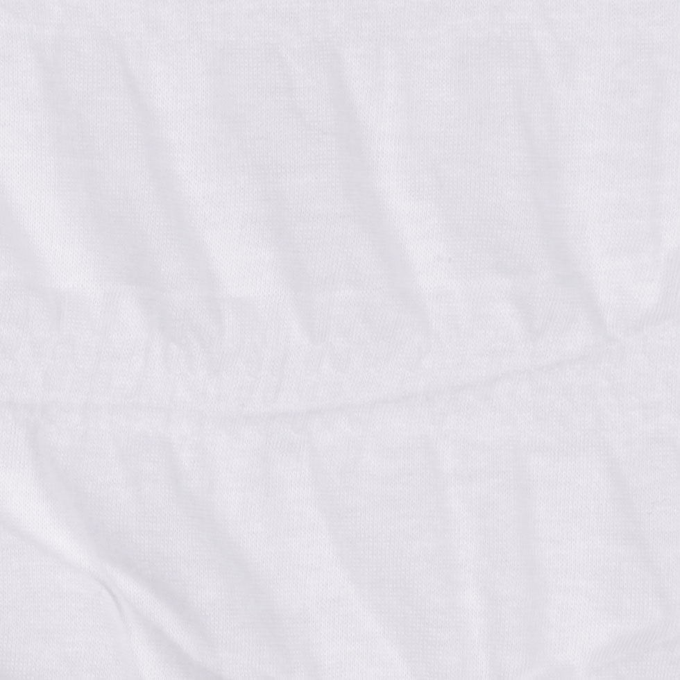 White "Ruched" Cotton-Lycra Jersey Detail