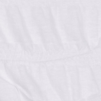 White "Ruched" Cotton-Lycra Jersey Detail