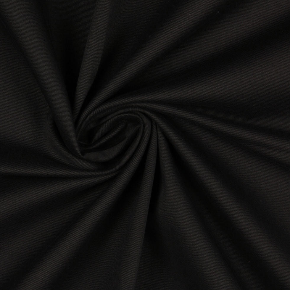 Theory Black Cotton-Lycra Cotton Twill Detail
