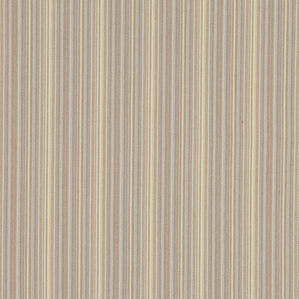 Italian Beige and Yellow Barcode Striped Stretch Cotton Suiting Detail
