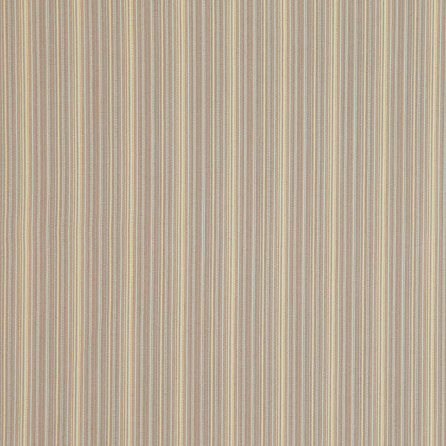 Italian Beige and Yellow Barcode Striped Stretch Cotton Suiting