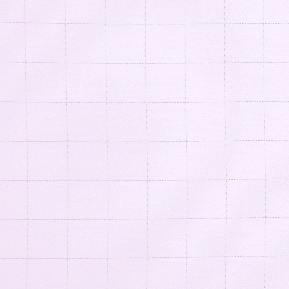 Italian Orchid Windowpane Checked Cotton Shirting