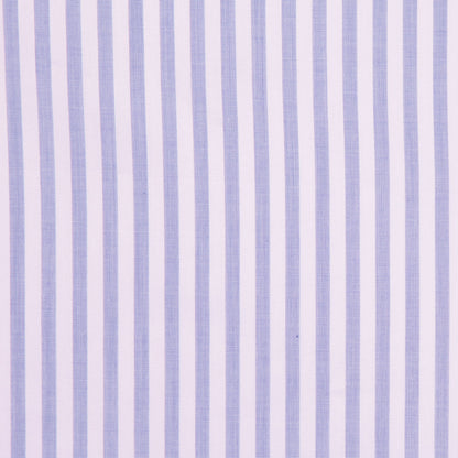 Italian Pink & Blue Striped Cotton Shirting