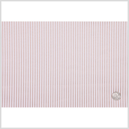 White/Beige/Red Striped Shirting Full