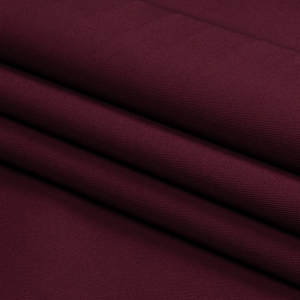 Organic Cotton Twill - Maroon - Stratton Collection