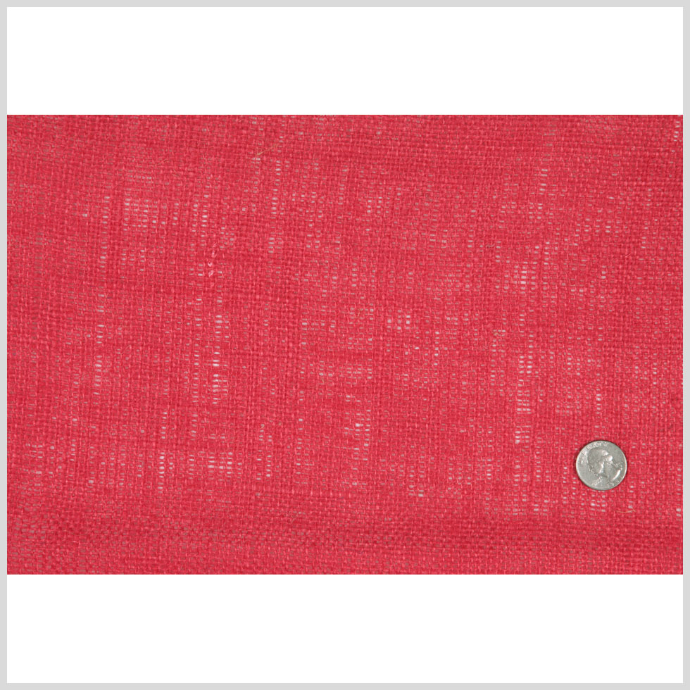 Hibiscus Red Jute Burlap Full