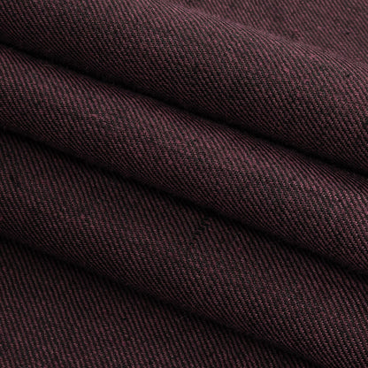 Purple/Black Solid Twill Folded