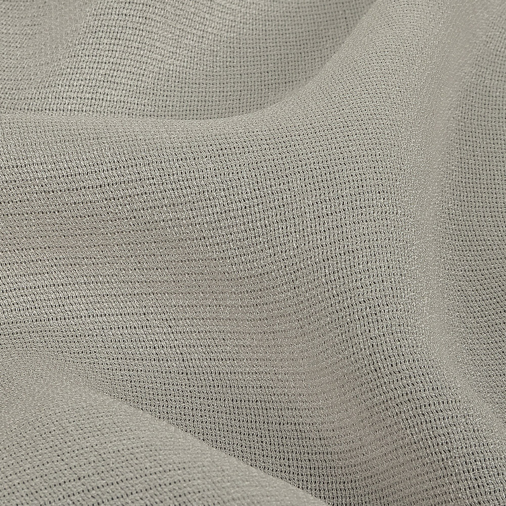 Italian Off-White Rayon and Acetate Tactile Woven Detail